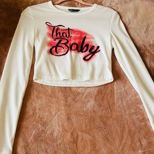 Crop top long sleeve
